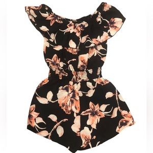 Papaya Floral Romper Size L